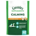 thumbnail image 1 of Greenies Supplements Calming Chews for Dogs Chicken Flavor, 7.3 oz Container of 40 ct. Soft Chews, 1 of 8