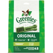 Greenies Teenie Original Dental Treats for Dogs, 12 oz Pouch