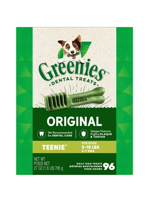 Greenies Teenie Original Dental Treats for Dogs, 27 oz Pouch