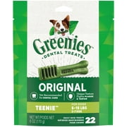 Greenies Teenie Original Dental Treats for Dogs, 6 oz Pouch