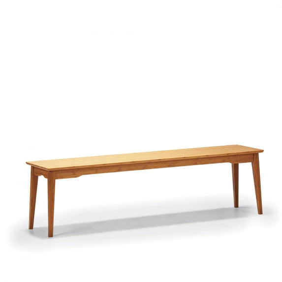 Modern Caramelized Bamboo Dining Bench - Currant by Greenington