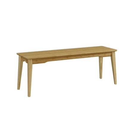 Modern Caramelized Bamboo Dining Bench - G0033CA Currant by Greenington
