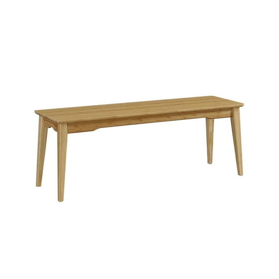 Modern Caramelized Bamboo Dining Bench - G0033CA Currant by Greenington