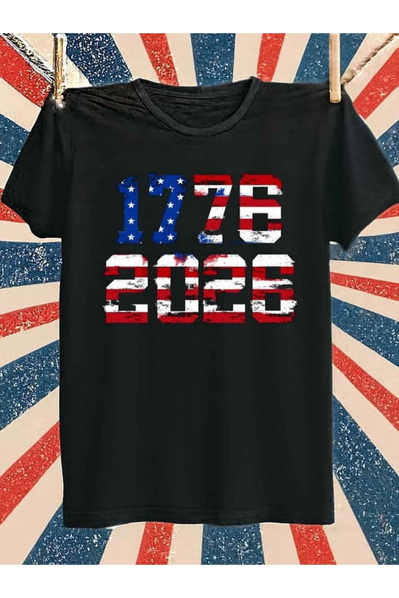 1776-2026 USA Pride Tee mens t-shirts black limited edition casual Comfortable loose and fashionable T-shirt Original Unisex Shirt Graphic tshirts
