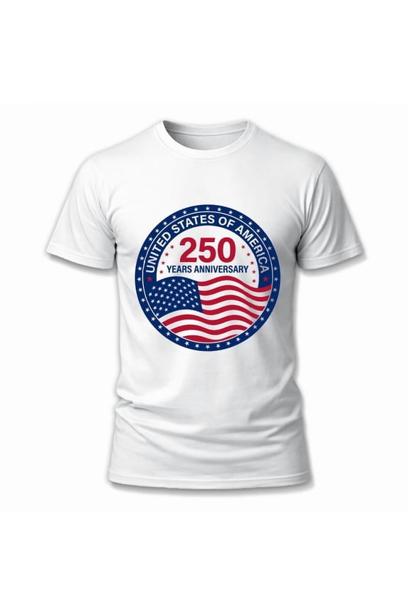 250th America Independence Day T-Shirt, 1776-2026 USA Flag Patriotic Freedom Casual Tee for Men Women