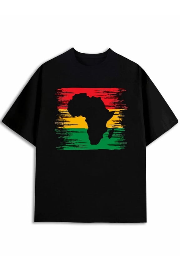 African Pride Rasta T-Shirt for men Crew neck T-shirts black top casual Comfortable loose T-shirt Funny Unisex Shirt Short Sleeve tshirts