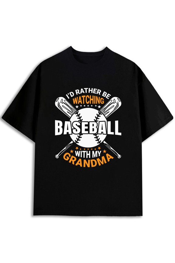 Baseball Grandma T-Shirt men's funny t shirts black elegant gifts Summer wear Vintage-inspired, comfortable fit Vintage Unisex Shirt Graphic tshirts