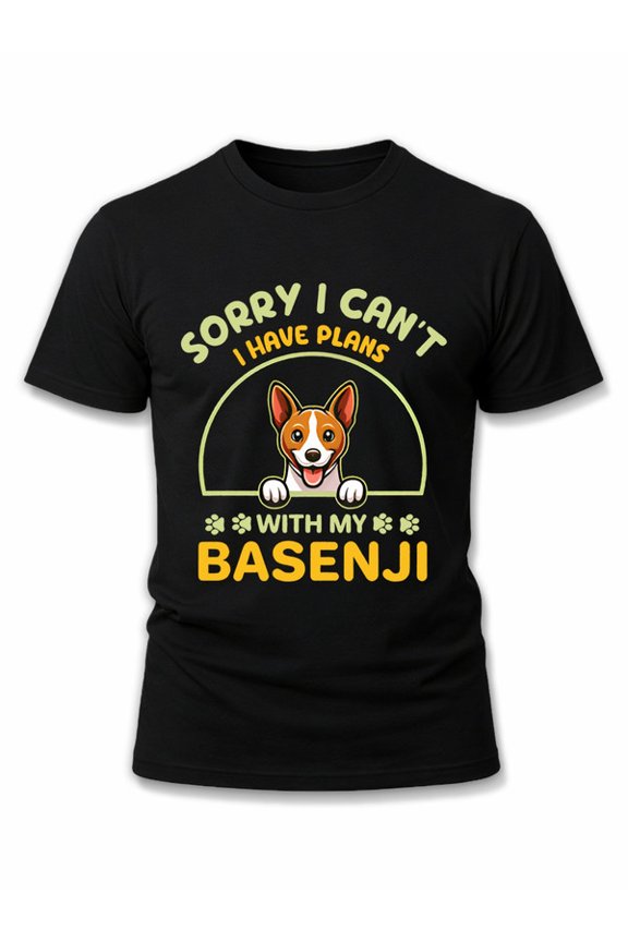 Basenji Dog Lover T-Shirt Men t-shirt black casual summer Spring and summer clothing Hip-hop streetwear Basic Unisex Shirt Printed tshirts