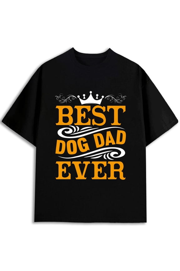 Best Dog Dad Ever Tee for men comfort colors tshirt black graphic gifts Spring and summer outdoor wear Classic Unisex Shirt Cotton tshirts