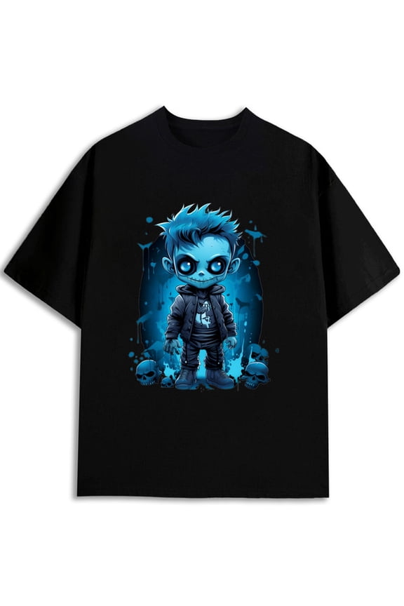 Chibi Skull Kid T-Shirt for men round neck T-shirt black gifts 2026 Cool shirts, Funny shirts, t shirt Basic Unisex Shirt Graphic Tee tshirts