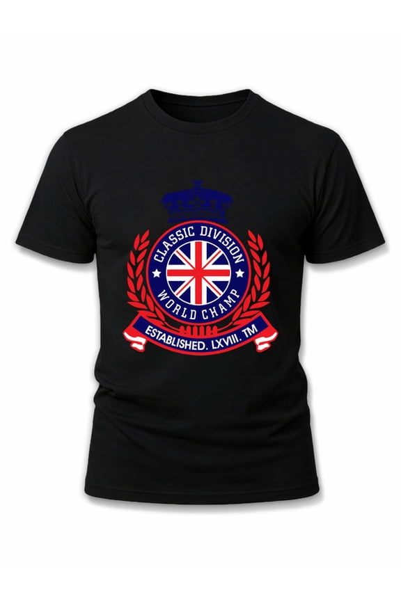 Classic Division World Champ T-Shirt Men Crew neck T-shirts black funny short Hip-hop street style Unique Design Unisex Shirt Printed tshirts