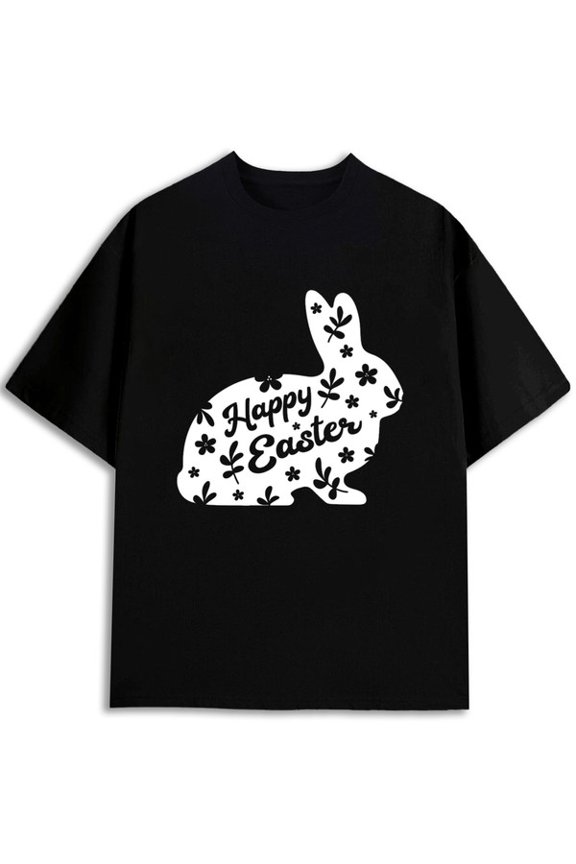 Colorful Mama Bunny Tee Printed T-shirt men's high quality pack affordable black Perfect for exercise season fun and playful, cool T-shirt, funny T-shirt Comfortable loose-fit