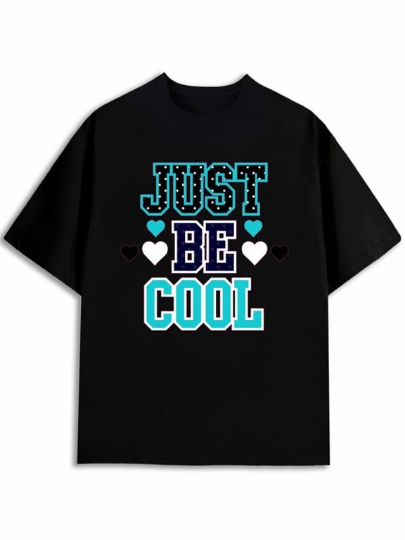 Be Cool Graphic Tee Mens Crew neck T-shirts black elegant summer Hip-hop street style Soft and comfortable Classic Unisex Shirt Graphic Tee tshirts