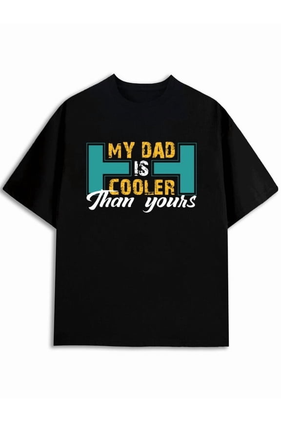 Coolest Dad Ever T-Shirt men round neck T-shirt black graphic summer Summer Beach Day Vacation T-Shirt Retro Unisex Shirt Graphic Tee tshirts