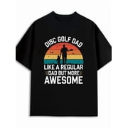 Greenink Disc Golf Dad T-Shirt golf comfort colors tshirt funny t shirts mens black Stylish summer outerwear Spring and summer outdoor wear thrilling relax new years gifts