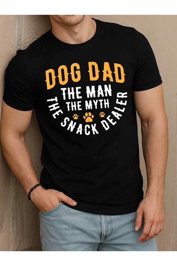 Dog Dad Snack Dealer Tee Mens comfort colors tshirt black top short Cool shirts, Funny shirts, t shirt Fashion Unisex Shirt Short Sleeve tshirts