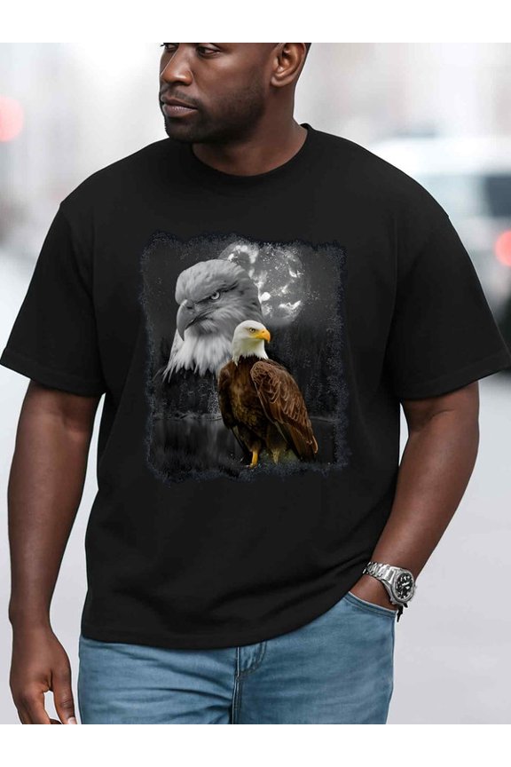 Eagle Pride Graphic Tee men t shirts black top funny Casual sportswear Daytime and weekend wear Unique Design Unisex Shirt Cotton tshirts