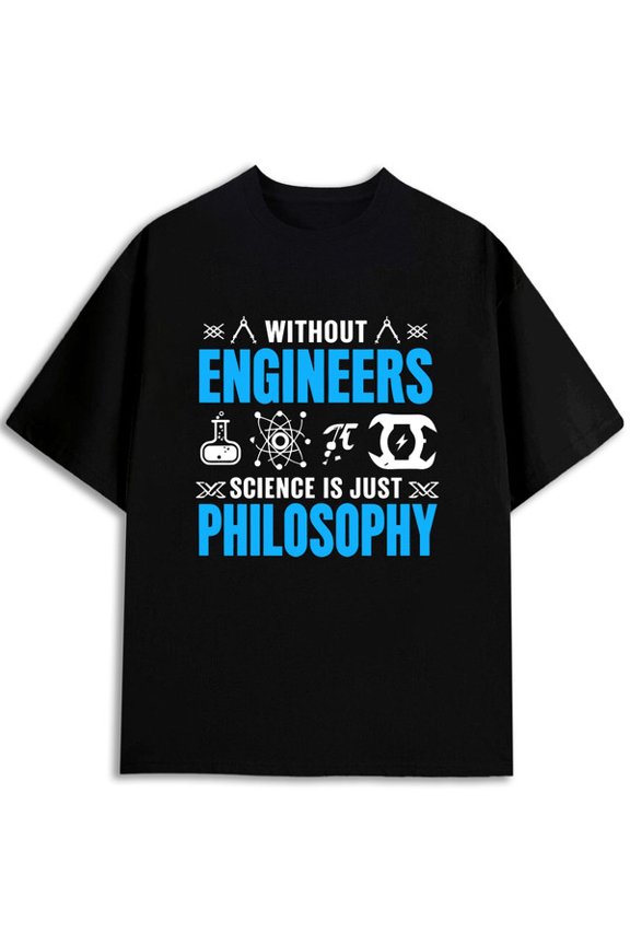 Engineers: Science's Foundation men t-shirts black short casual Summer wear Vintage-inspired, comfortable fit Classic Unisex Shirt Graphic tshirts