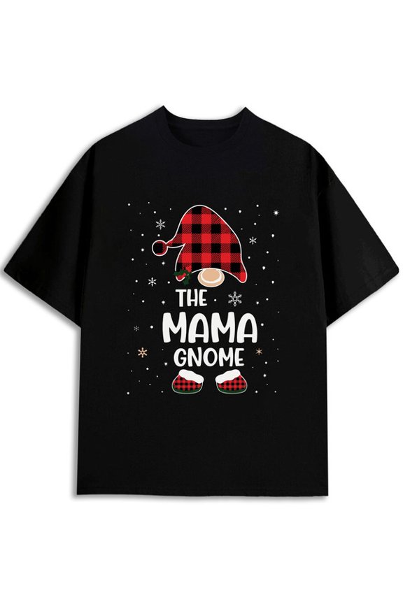 Mama Gnome Plaid Christmas Tee Men funny t shirts black elegantly gifts Cool shirts, Funny shirts, t shirt Retro Unisex Shirt Graphic tshirts
