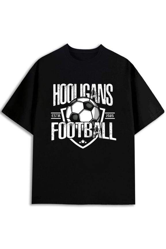 Football Hooligans Tee for men 2026 World Cup Fan Wear black Spring and summer outdoor wear World Cup 2026 gift Basic Unisex Shirt Graphic tshirts