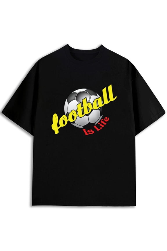 Football Life Tee men 2026 World Cup Fan Wear black Spring and summer outdoor loungewear World Cup 2026 gift Trendy Unisex Shirt Short Sleeve tshirts