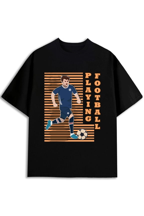 Football Player Tee Men 2026 World Cup Fan Wear black Spring and summer clothing Football fan gift Basic Unisex Shirt Graphic tshirts