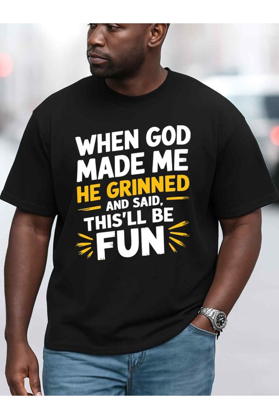 God's Grin Fun T-Shirt Mens t shirts black graphic gifts Cool shirts, Funny shirts, t shirt Classic Unisex Shirt Short Sleeve tshirts