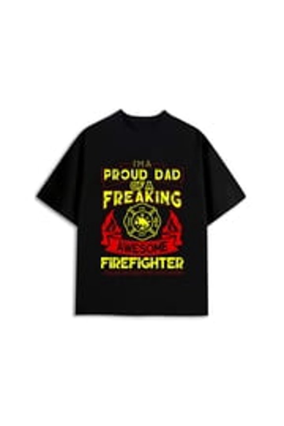 Firefighter Grandpa Pride Tee t-shirt Men's 2026 limited edition high quality black spring and summer clothing Breathable fabric, crew neck, short sleeves Perfect for exercise