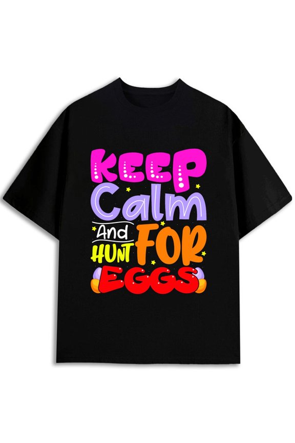 Happy Easter Bunny Stop Here Tee T-shirts Men top limited edition pack black spring and summer clothing Fashionable, printed, machine washable fun and playful, cool T-shirt, funny