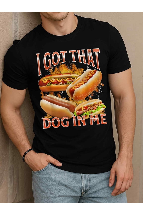 Hot Dog Lover T-Shirt Men funny t shirts black limited edition gifts fun and playful, cool T-shirt, funny T-shirt Fashion Unisex Shirt Printed tshirts