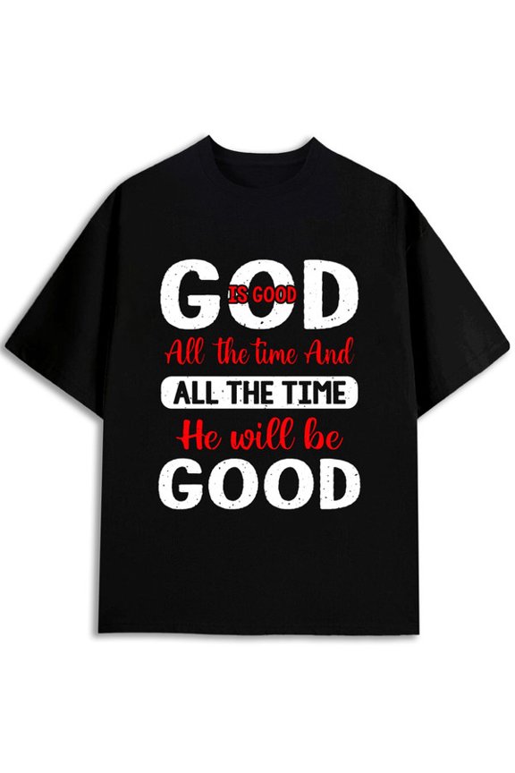 Jesus Back Support T-Shirt t shirts for Men short summer graphic tees black Soft & comfortable printed T-shirts, Streetwear style clothing Wearable year-round Daily and weekend