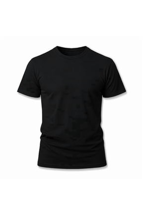 Men's Black Crew Neck T-Shirt, Short Sleeve, Comfort Fit undershirts basic Tee,1-pack