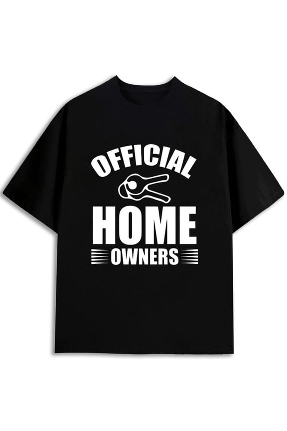 Official Homeowners Key Tee for men Crew neck T-shirts black 2026 graphic tees Daytime and weekend wear Original Unisex Shirt Crewneck tshirts