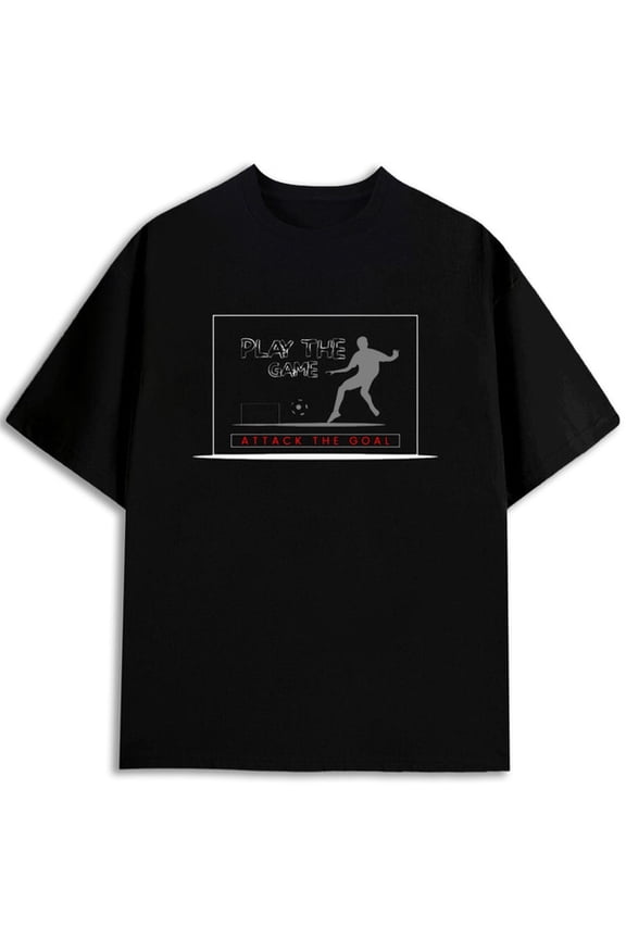 Play the Game Tee men FIFA World Cup black Breathable fabric, round neck, short sleeves Football fan gift Retro Unisex Shirt Graphic tshirts