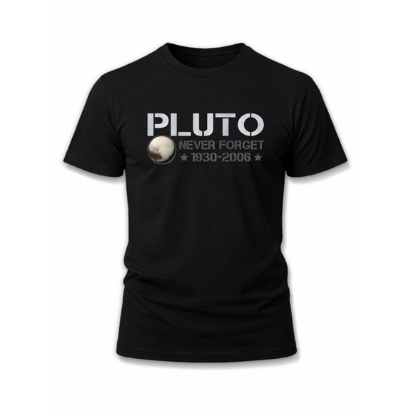 Greenink Pluto Tribute T-Shirt mens funny t shirts black gifts graphic tees spring and summer clothing Basic Unisex Shirt Short Sleeve tshirts