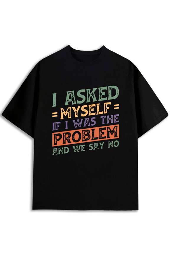 Self-Reflection T-Shirt for men round neck T-shirt black graphic tees 2026 Cool shirts, Funny shirts, t shirt Funny Unisex Shirt Printed tshirts