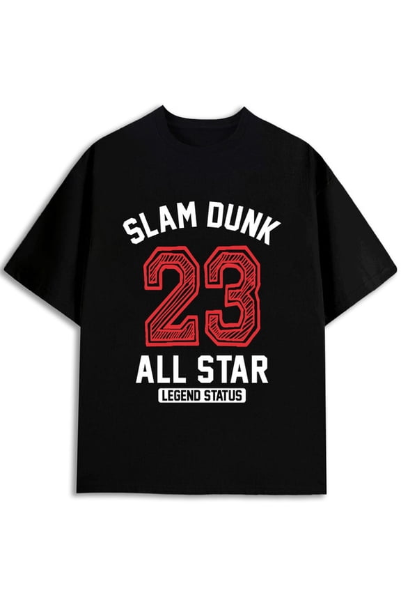 Slam Dunk 23 All Star Tee men's t-shirts black graphic tees 2026 Spring and summer outdoor loungewear Original Unisex Shirt Printed tshirts