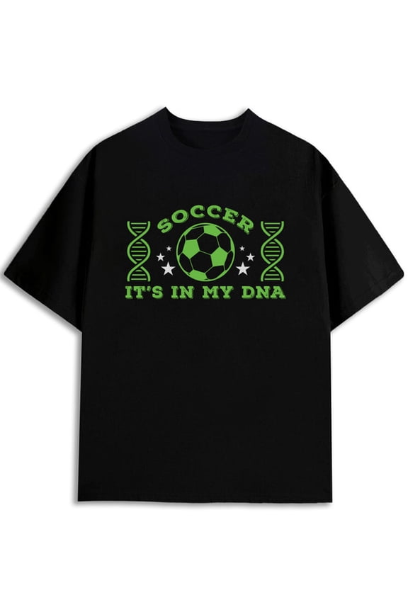 Soccer DNA Tee men's 2026 World Cup Fan Wear black Spring and summer clothing Weekend casual wear World Cup gift Casual Unisex Shirt Cotton tshirts