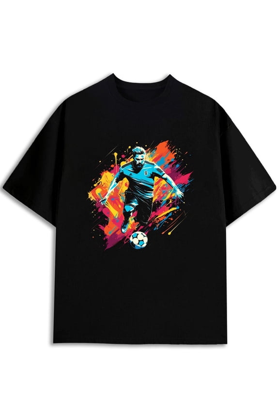 Soccer Splash T-Shirt Men's World Cup 2026 black summer and spring season Hip-hop streetwear World Cup gift Classic Unisex Shirt Graphic Tee tshirts