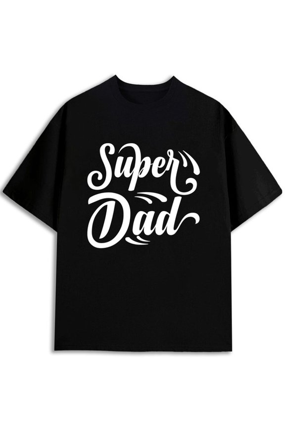 Super Dad Black Tee mens comfort colors tshirt black 2026 summer spring and summer clothing Soft and comfortable Vintage Unisex Shirt Cotton tshirts