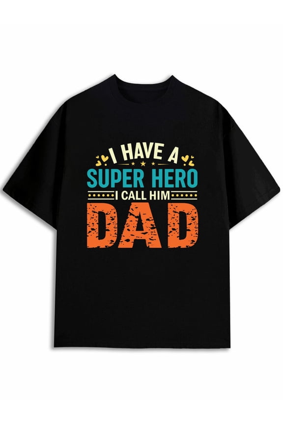 Super Dad Hero T-Shirt For men funny t shirts black top 2026 Summer wear Vintage-inspired, comfortable fit Trendy Unisex Shirt Cotton tshirts