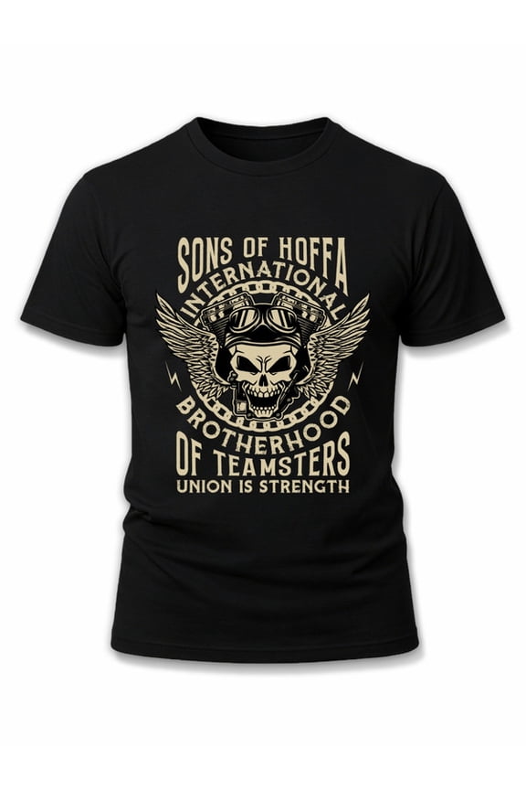 Teamsters Union Strength Tee men's round neck T-shirt black graphic tees funny Soft and comfortable Unique Design Unisex Shirt Short Sleeve tshirts