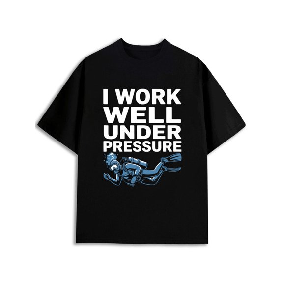 Greenink Under Pressure Diver Tee men's graphic t shirts black graphic tees elegant Perfect for exercise Casual Unisex Shirt Short Sleeve tshirts