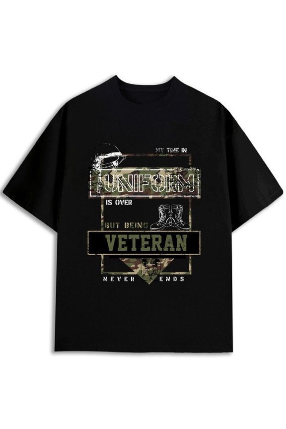 Veteran Pride T-Shirt men's t shirts black casual 2026 Hip-hop street style Soft and comfortable Retro Unisex Shirt Short Sleeve tshirts