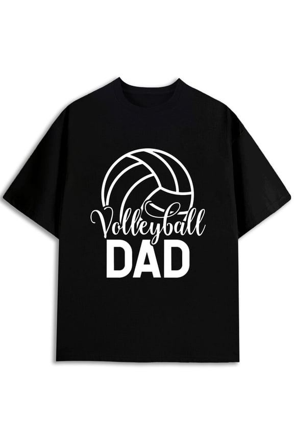 Volleyball Dad T-Shirt Mens comfort colors tshirt black short graphic Summer wear Vintage-inspired, comfortable fit Basic Unisex Shirt Cotton tshirts