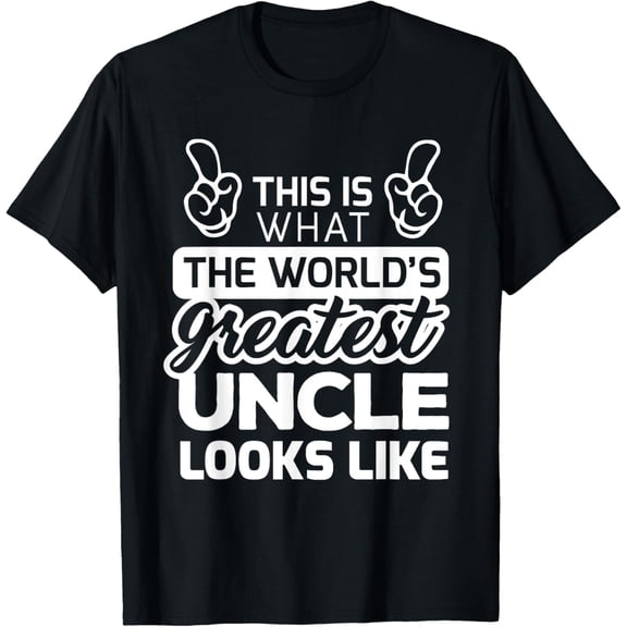 Greenink World's Greatest Uncle Best Uncle Ever T-Shirt T-ShirtPure cotton short-sleeved shirts for both men and women