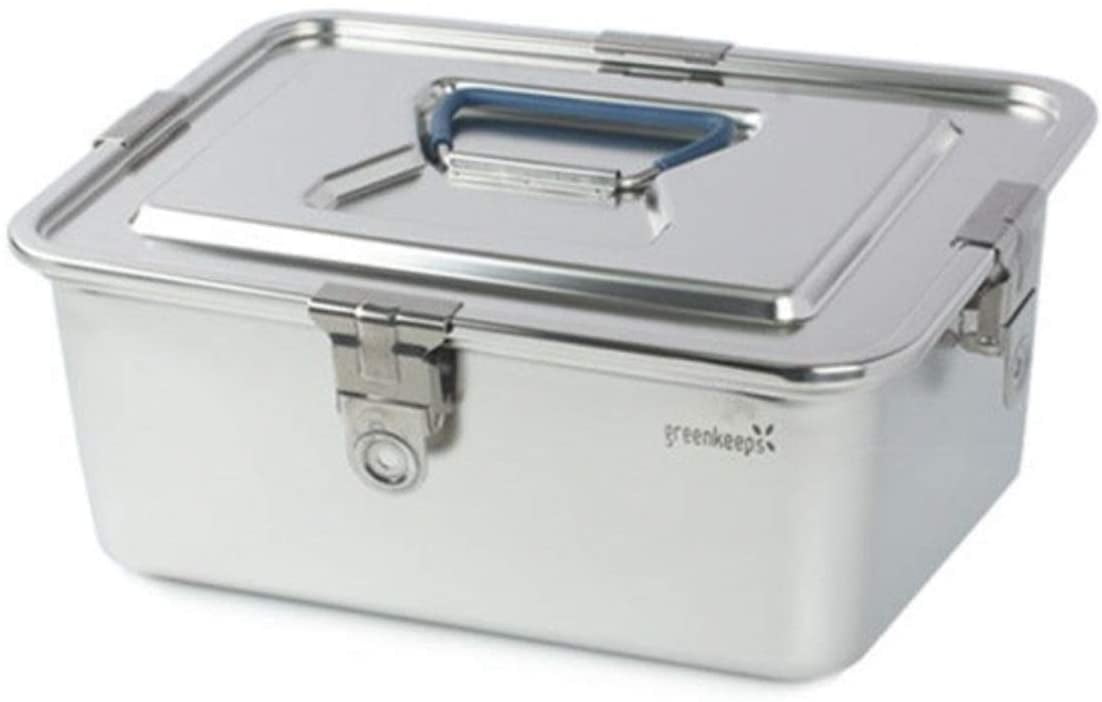 Greenkeeps All Stainless Steel Storage Airtight Food Container with Lid (5.4L (183 Oz))