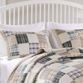 Greenland GL1304ES Oxford Standard ShamMulti Colorful Plaid Quilt