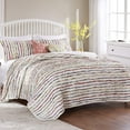thumbnail image 1 of Greenland Home Bella Ruffle 100% Cotton Reversible Oversized Quilt and Decorative Pillow Set, 3 Piece King/Cal King, 1 of 5