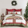 thumbnail image 1 of Greenland Home Christmas Tree - Authentic Patchwork - Cotton Quilt Set, 3-Piece King/Cal King, Holiday, 1 of 9